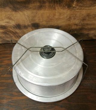 Vintage Century Aluminum Ware Cake Plate And Cover
