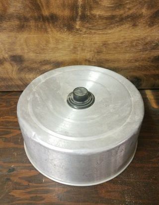Vintage Century Aluminum Ware Cake Plate And Cover 2