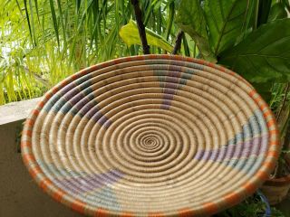 Native American Indian Woven Wedding? 12 1/2 Inch Diameter Vintage Unknown Tribe