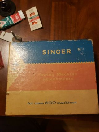 Vintage Singer Sewing Machine Attachments For Class 600 Machines