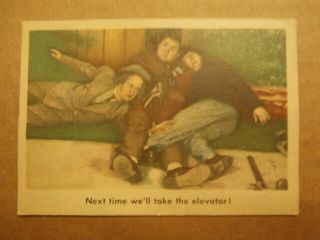 1959 Fleer Three Stooges Trading Cards 25 Vg " Next Time We 