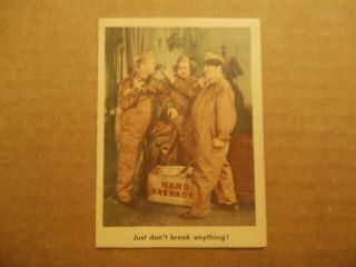 1959 Fleer Three Stooges Trading Cards 74 Vg " Just Don 