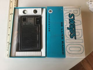 Swops Transistor Radio Pocket Portable Vintage 1970 