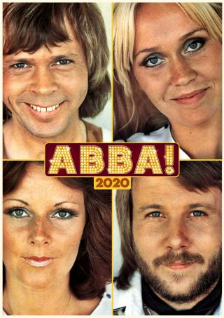 2020 Wall Calendar [12 Pages A4] Abba Vintage Pop Music Poster Photo M1234