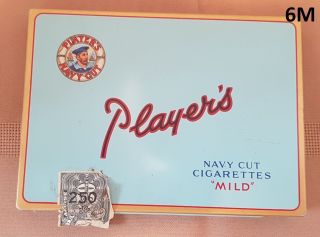 Players Navy Cut Cigarette Tobacco Tin