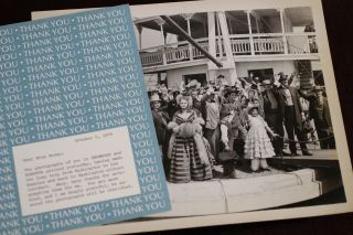 Disneyland Irene Dunne Mark Twain Walt Disney Neighbor 1936 Show Boat Photo Card