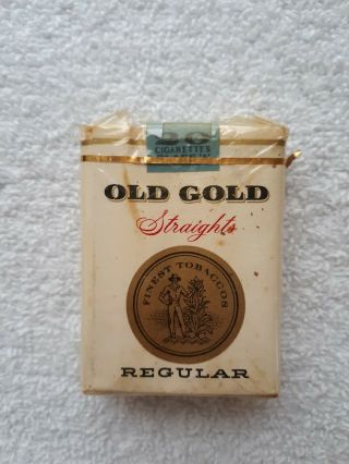 Vintage Old Gold Straights Regular Cigarette Pack