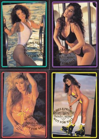 Benchwarmer Series 2 1993 Bench Warmer Complete Promo Card Set 1 To 4