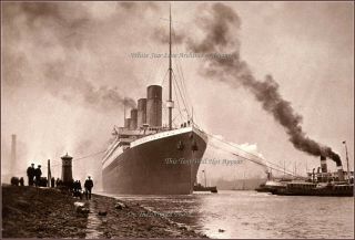 Poster Print: Rms Titanic - Incredible View: Sea Trials,  Belfast,  April 2,  1912