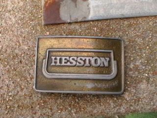 Vintage 1974 Hesston Belt Buckle Broken,  Lost Part,  Part Now