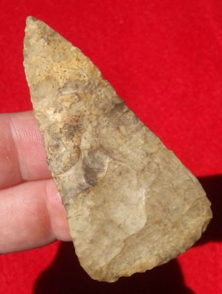 Fine & Thin Early Archaic Cobbs Knife Knox Co.  In
