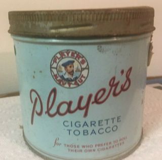 Vintage Player ' s Navy Cut Cigarettes Blue Tobacco Tin Advertising Sign 2