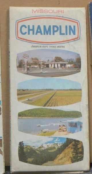 1968 Champlin Road Map Of Missouri
