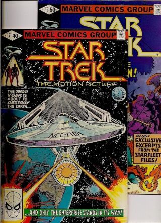48 Hi - Grade Star Trek Comics W/ 1979 Book & Record: Marvel 3,  10.  Dc