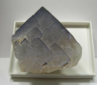 Classic Blue - Violet Fluorite: Elbolton Mine,  Grassington,  N.  Yorkshire,  Uk - Nr