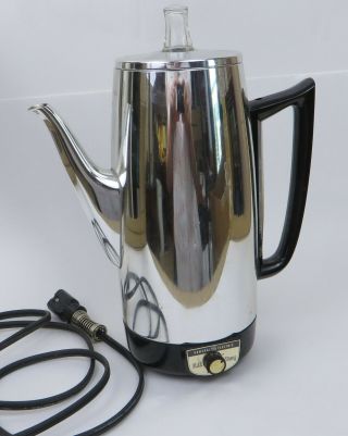 Vtg General Electric Model 94p15 Percolator Coffee Pot 10 Cup