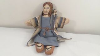 17 " Religious Christianity Jesus Christ Cloth Doll In Robe