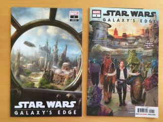 Galaxy’s Edge Opening Comic Books - One Is A Cast Variant Edition (special Cover