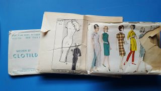 Vintage Cheongsam Patterns Mandarin Dress CLOTILDE 3104 pattern VOGUE 5571 50s 2