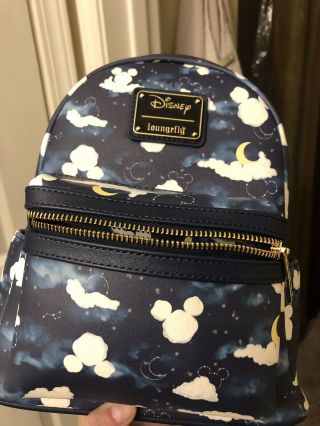 Disney Loungefly Mini Backpack Mickey Clouds