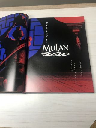 The Art Of Mulan By Jeff Kurtti,  Disney 1998 1st Edition Hardcover Dust Jacket 8