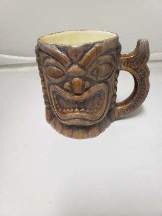 Vintage 1 Pint Treasure Craft Tiki Mug - Hawaii - 1960
