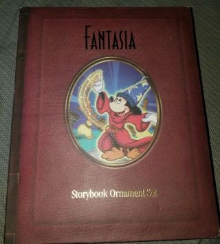 Walt Disney Fantasia Storybook Ornament Box Set (plus 1 Bouns Fairy Ornament)