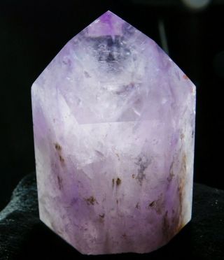 A Larger Light Purple Semi Translucent Polished Amethyst Crystal 195gr E