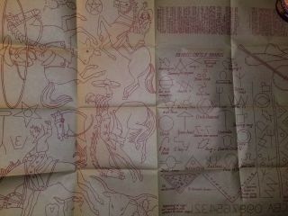 Transfer Pattern Sewing Embroidery Needlepoint Aunt Marthas 3709 Cowboy Motifs 5