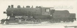 9dd280 Rp 1910s/20s Copper Range Railroad 2 - 8 - 0 Locomotive 100 Michigan