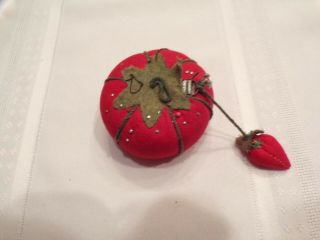 Vintage Pin Cushion With Tape Measure