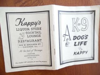 1944 Kappy ' s Cocktail Lounge Restaurant Liquor Store Cartoon Book WWII Chicago 5