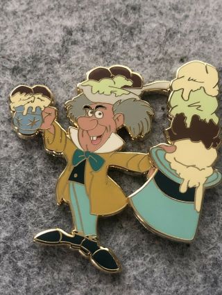 Disney Pin Dsf Alice In Wonderland Mad Hatter Mad Ice Cream Party Series Le 300