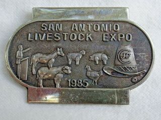 Livestock Expo Badge Pin 1985 San Antonio Stock Show & Rodeo Texas 2