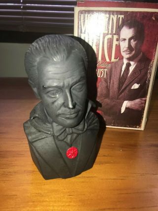 Vincent Price Horror Block Limited Edition Mini Bust By Rue Morgue