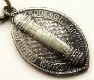 Holy Thorn Relic Of Jesus - Rare Antique Medal Pendant Signed Penin