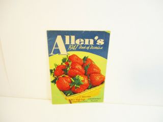 Allen’s 1947 Book Of Berries W F Allen Co Salisbury Md