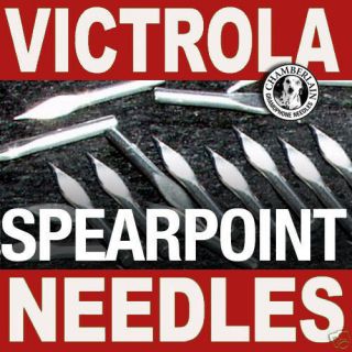 100 Spear - Shape Needles " Siren " For Gramophone Phonograph Victrola