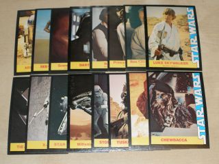1977 Star Wars Wonder Bread Complete Card Set 1 - 16