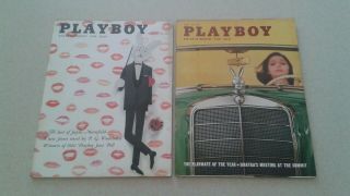 2 Playboy Magazines Feb & June 1960 Susie Scott/delores Wells/jayne Mansfield
