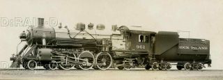9dd338 Rp 1910s/20s Rock Island Railroad 4 - 6 - 2 Locomotive 961