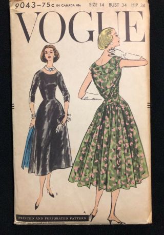 Vintage Vogue 9043 1950 