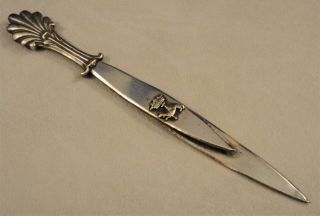 Antique French Silver Plated Dagger Bookmark