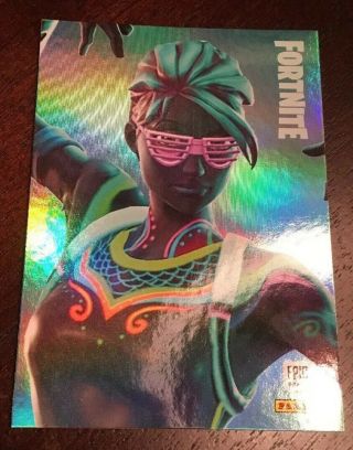 2019 Fortnite By Panini Holo Foil 131 Nitelite Uncommon Outfit Trading Card