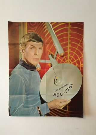 Large Vintage Star Trek Mr Spock Poster 1967 Desilu Productions