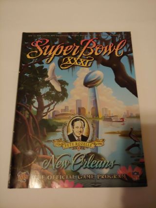 Bowl Xxxi | Program Book | January 26 1997 | Green Bay Packers Ne Patriots