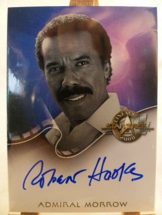 Star Trek Cinema 2000 autograph trading card A25 Robert Hooks as Admiral Morrow 2