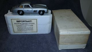 Franklin 1957 Mercedes Benz 300sl Silver Gullwing 1:24 Scale Die - Cast