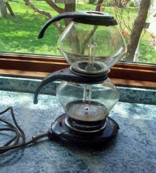 Antique General Electric Vacuum Coffee Maker And Hot Plate " It "