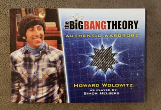 Simon Helberg As Howard 2013 The Big Bang Theory Season 5 Worn Wardrobe